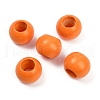 Spray Painted Wood Beads WOOD-F017-05A-1