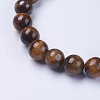 Natural Tiger Eye Beaded Stretch Bracelets BJEW-I253-10mm-27-3