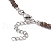 Summer Beach Synthetic Turquoise & Natural Coconut Beaded Neklaces NJEW-JN05208-01-5