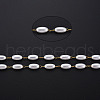 304 Stainless Steel & ABS Plastic Imitation Pearl Beaded Chains CHS-S008-014B-G-4