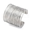Iron Cuff Bangles BJEW-G741-05P-5