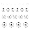 200Pcs 4 Styles Rack Plating and PVD Vacuum Plating Brass Round Spacer Beads KK-CJ0001-91-1