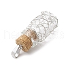 Glass Bottles Pendants PALLOY-JF03913-01-4