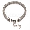 Tarnish Resistant 304 Stainless Steel Network Chains Bracelets BJEW-O096-C-02-1