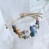 Star Ceramic Beads Braided Bead Bracelets FS-WGBFE2E-04-1