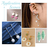 Unicraftale 60Pcs 3 Color 304 Stainless Steel Ball Stud Earring Post with Loop FIND-UN0001-14-5