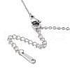 Non-Tarnish 201 Stainless Steel Sun with Moon Phase Pendant Necklace with Cable Chains NJEW-Q317-04P-4