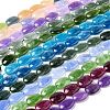 Natural Dyed Malaysia Jade Beads Strands G-B137-A01-01-1