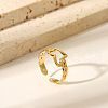 304 Stainless Steel Cuff Rings for Women HY5627-1-1