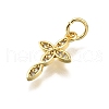 Brass Micro Pave Cubic Zirconia Pendants KK-Z100-41G-03-2