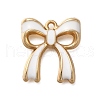Rack Plating Alloy Enamel Pendants X1-ENAM-S021-04G-D-1