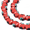 Handmade Polymer Clay Bead Strands CLAY-S096-001-01-3