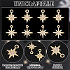 Unicraftale 16Pcs 2 Styles Brass Micro Pave Cubic Zirconia Charms KK-UN0002-12-5