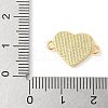 Brass Pave Natural White Shell Connector Charms KK-S522-03H-G-3
