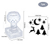 Clear Acrylic Soap Stamps DIY-WH0438-021-4