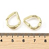 Brass Irregularity Spring Gate Rings KK-U072-43A-G-3