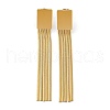 PVD Vacuum Plating Golden 304 Stainless Steel Dangle Stud Earrings EJEW-D083-08A-G-1