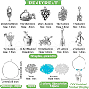 BENECREAT DIY Wine Bottle Wine Glass Charm Making Kits DIY-BC0005-34-2