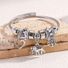 Alloy Beads European Bangles FS-WG24546-01-4
