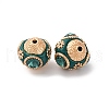 Handmade Resin Indonesia Round Beads IPDL-R400-17-2