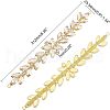 1Pc Shiny Flower Rhinestone Trim DIY-FG0003-35-2