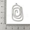 304 Stainless Steel Pendants STAS-G355-08B-P-3