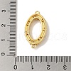 Rack Plating Brass Micro Pave Cubic Zirconia Links Connector Charms KK-P267-21G-3