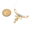 Sea Horse & Shell Pendant Necklace for Teen Girl Women NJEW-JN03716-4