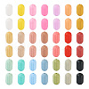 42Pcs 21 Colors Oval Silicone Focal Beads SIL-TA0001-69-2