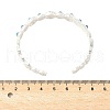 Daisy Alloy Resin Cuff Bangles for Women BJEW-U039-02S-3