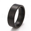 Ion Plating(IP) 304 Stainless Steel Plain Band Finger Ring for Men Women RJEW-E062-A01-05EB-1