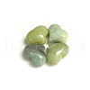 Natural Flower Amazonite Heart Palm Stone G-F659-A10-2