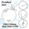 HOBBIESAY 16Pcs 4 Colors Rack Plating Brass Chain Bracelet Making KK-HY0001-80-2