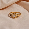 304 Stainless Steel Finger Rings for Women FS-WG654F2-02-4