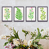4Pcs 4 Styles PET Hollow Out Drawing Painting Stencils DIY-WH0394-0154-5