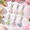 Acrylic Tulip Pendant Decorations HJEW-JM02766-1