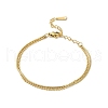 304 Stainless Steel Multi-strand Bracelets BJEW-C110-02G-2