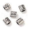 Oval with Constellation 304 Stainless Steel Beads STAS-E215-05AS-03-1
