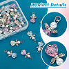 30Pcs Glass Pendant PALLOY-PH01669-4
