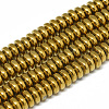 Electroplate Non-magnetic Synthetic Hematite Beads Strands G-T061-42F-1