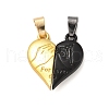 Alloy Enamel Split Pendants STAS-M114-06EBG-1