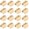 Beebeecraft 100Pcs 304 Stainless Steel Ribbon Crimp Ends STAS-BBC0005-24-1