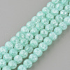 Synthetic Crackle Quartz Beads Strands GLAA-S134-8mm-11-2