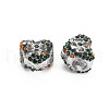 Rack Plating Alloy European Beads MPDL-N039-138-2