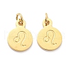 Golden Plated 304 Stainless Steel Charms STAS-C022-01B-G-2