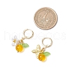Alloy Acrylic Hoop Earrings EJEW-JE06439-4