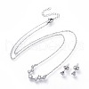 304 Stainless Steel Jewelry Sets SJEW-F211-01A-P-1