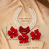 Alloy Flower Pendant Jewelry Set FS-WG80176-01-6