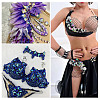 GOMAKERER 120Pcs 20 Styles Twist Leaf Shape Sew on Rhinestone FIND-GO0001-63-6