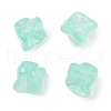 Transparent Spray Paint Glass Beads GLAA-H035-03I-1